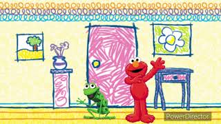 Frog meets Elmo and his world