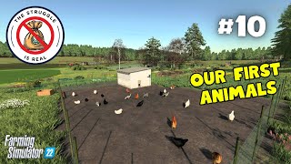 OUR FIRST ANIMALS | The Struggle is Real #10 | Farming Simulator 22