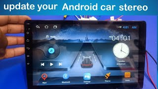 how to update your Android car stereo