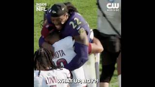 [Mic'd Up] Derrick Henry was so excited to see his former teammate Marcus Mariota #derrickhenry #fyp