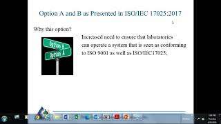 Option A and B as presented in ISO/IEC 17025:2017