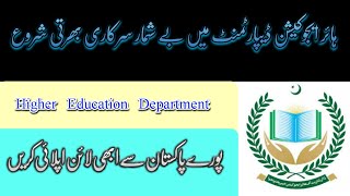 Latest jobs in Higher Education Department | HED JOBS | COLLEGES JOBS