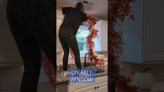 Diy fall window #falldecor #diy #amazon