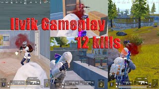 DUO LIVIK GAMEPLAY | 12 KILLS | 1 VS 2 | PUBG MOBILE | Mr SaJa