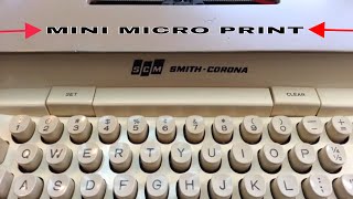 Smith Corona Typewriter Reconditioned with Rare Micro Type !