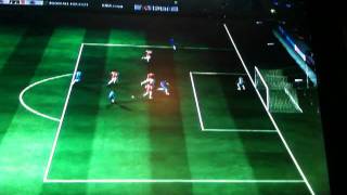 Fifa 11 - unlucky attempt at goal