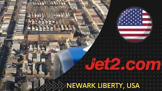 Jet2.com 757-200 | Newark Liberty - Stadium Visual Approach (Runway 29)