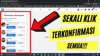 CARA KONFIRMASI PERMINTAAN PERTEMANAN FACEBOOK SEKALIGUS