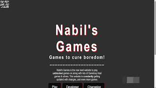 Nabil Games | New working Unblocker For school chromebook 2024 !!