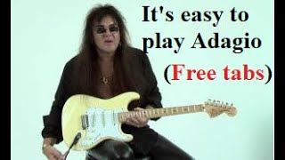 Yngwie M  Adagio Bouree (Free tabs)