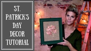 DIY St. Patrick's Day 3D Lucky Clover Art