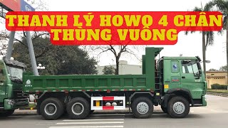 Xe Ben Howo 4 Chân Thùng Vuông | Giá Thanh Lý Rẻ Nhất Tháng 10/2023