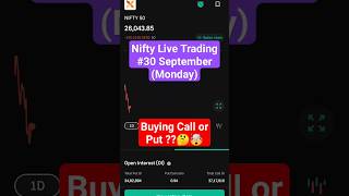 30 September (Monday) Live Trading | Market View | #stockmarket #shorts #livetrading #nifty