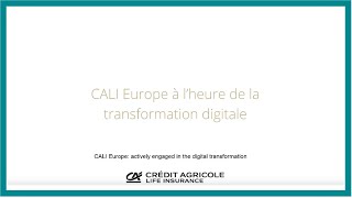 CALI Europe - La stratégie digitale