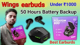 Earbuds Unboxing||Review Saund Quality Amazing Under ₹1000 Wings Earbuds Boat buds