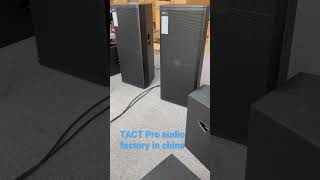 TACT pro audio manufacturer dual 15 inch professional pa speakers video