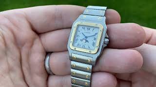 INCREDIBLE Cartier Santos Galbee Moonphase ref 119901 - ca 1989/1990