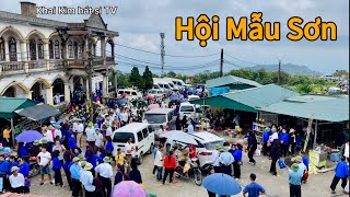 Toàn cảnh hội chợ tình, Mẫu Sơn, Lạng Sơn. 14/05/2024 âm lịch