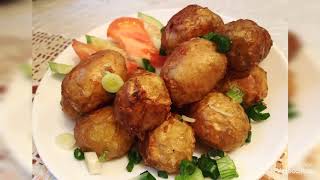 Мелкий молодой картофель с чесноком  не чистим,❤️small young potatoes do not need to be peeled