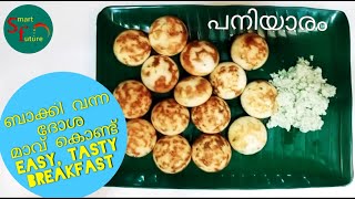 ബാക്കി വന്ന ദോശമാവ് കൊണ്ട് 5 മിനിറ്റ് Breakfast # Left over dosa batter easy recipe # Paniyarm