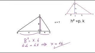 Pythagoras and Euclid Theorems | Right Triangles | Geometry Questions and Solutions-4 | Find Unknown