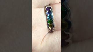 (secret about ring find out in description) AA African Ruby multi Gemstone eternity band ring#shorts