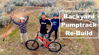 Backyard Pumptrack Re-build!