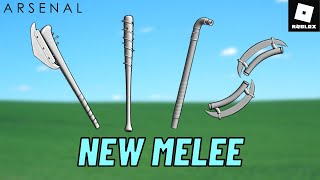 4 NEW MELEES IN ARSENAL! (Roblox Arsenal)