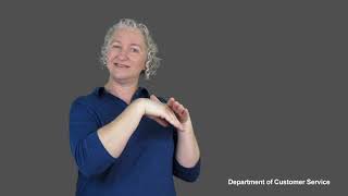 Department of Customer Service Disability Inclusion Action Plan - Auslan summary