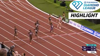 Women's 200m Race Diamond League Brussels 2024.Brown Beats Neita To 200m Race Today