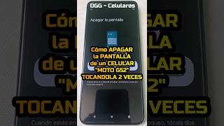 Cómo apagar la pantalla de un celular Moto G52 tocandola 2 veces - #motog52 #motorola #shorts