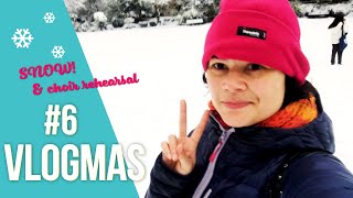 SNOW! & choir rehearsal VLOGMAS #6 🎄 STUDIO VLOG 71