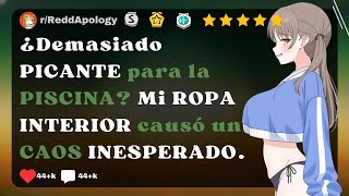 ¿Demasiado PICANTE para la PISCINA? 🔥 Mi ROPA INTERIOR causó un CAOS INESPERADO 😈Historias de Reddit