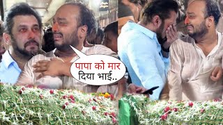 Salman Khan and Zeeshan Siddique burst into tears after seeing Baba Siddique for the last time