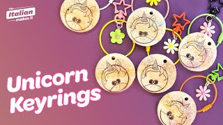 "Unleashing Magic: DIY Unicorn Key Rings with Resin