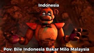 Bile Indonesia Bakar milo Malaysia Be like: