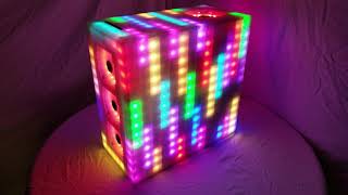 Aurora Cube Computer Case light show! Fully 3D printed with hundreds of LED's