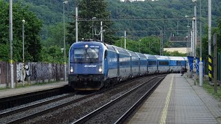 ČD Railjet na Vlaku rj 256 Vindobona v zastávce Praha-Sedlec - podruhé do Berlína 16.5.2020