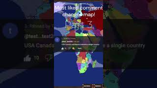 Most liked comment changes map! PT.3 #geography #gaming #viral #mapping