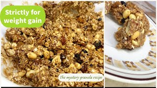 HOW TO MAKE GRANOLA BARS | Super healthy snack for weight gain