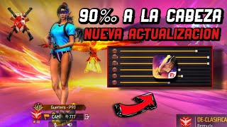 ✅SENSIBILIDAD FREE FIRE CON *SEGUIMIENTO A LA CABEZA*😱 PARA DAR TODO ROJO EN LA NUEVA ACTUALIZACIÓN