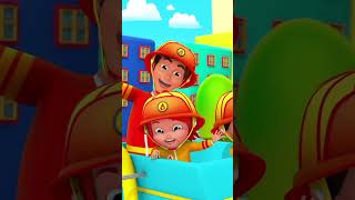 Wheels on the Firetruck in Hindi, फायर ट्रक, Vehicles Song #inhindi #kidssongs #shortsvideo #kidsfun