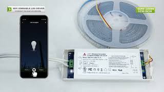 How to use WIFI Dimming LED driver to connect with Smart Tuya app to realize mobile control