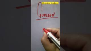 Gurleen namelogo #art #logo #name  #shorts #youtubeshorts #shortfeed #viralshort #shortsviral