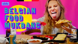 Belgian food MUKBANG 🤤 🇧🇪 | ABLO SQUAD