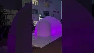 Dia 7m Led Inflatable Dome Tent Display drone shooting