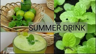 Refreshing Special Summer Drink  (Mint&lemon&ginger)