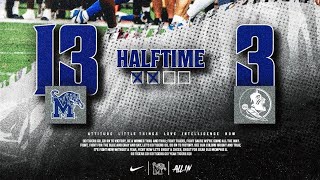 🔵Memphis 13 Florida State 3 HALF TIME.. Go Tigers 🐅  #GTG