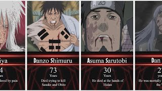 ☠️ Age of Death of Naruto Characters