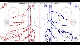 B6-B600 - One Touch 2-0 and Shot Routine - Czech U20 B